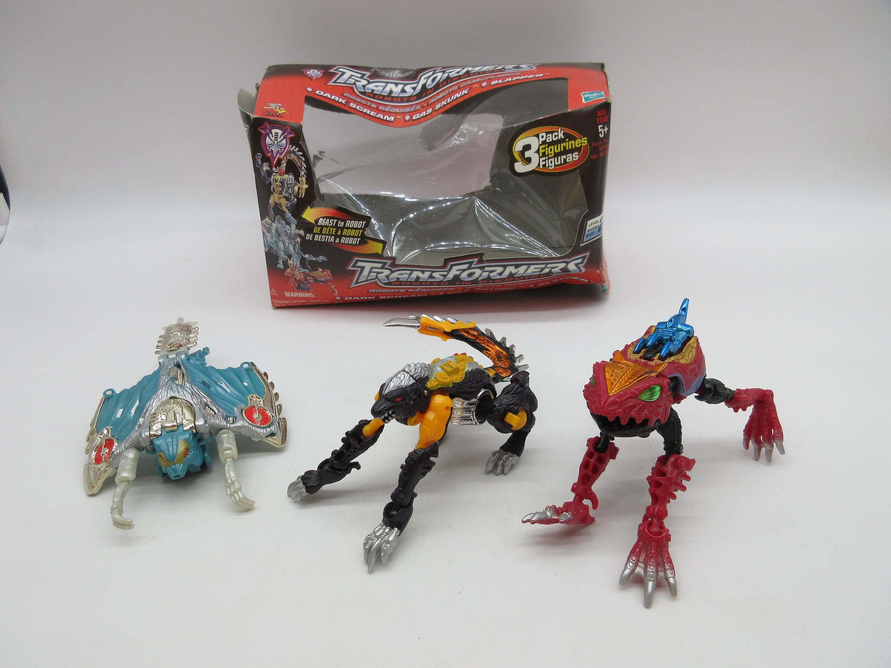 2001 Dark Scream - Gas Skunk - Slapper  - Robots in Disguise - Part - Transformers - Action Figure (Hasbro)
