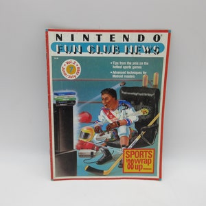 1988 NINTENDO Fun Club News Vol 2 #7 Junio Julio - Deportes - Revista POWER con póster - Números (NeS) Volumen Vol