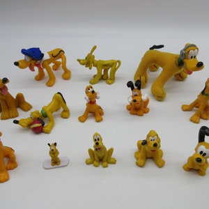 vintage PLUTO Lot n°1 - Lot de figurines articulées Disney