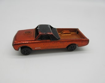1967 Fleetside personalizado - Naranja - Redline Hot Wheels - Diecast Lesney Superfast Vintage