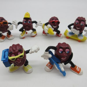 1987 California Raisins Lot #3 - Applause - PVC figures - Action Figure - Vintage Toy 80&#39;s Gift Toy