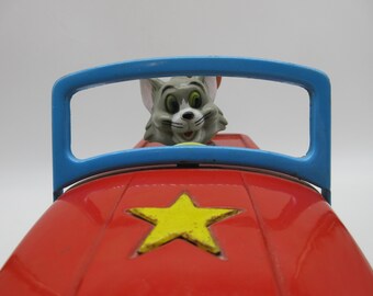 ブリキモダントーイ電動【TOM and JERRY COMIC CAR】動作品 BOXED JAPANESE TOM & JERRY COMIC CAR | Bertoia Auctions