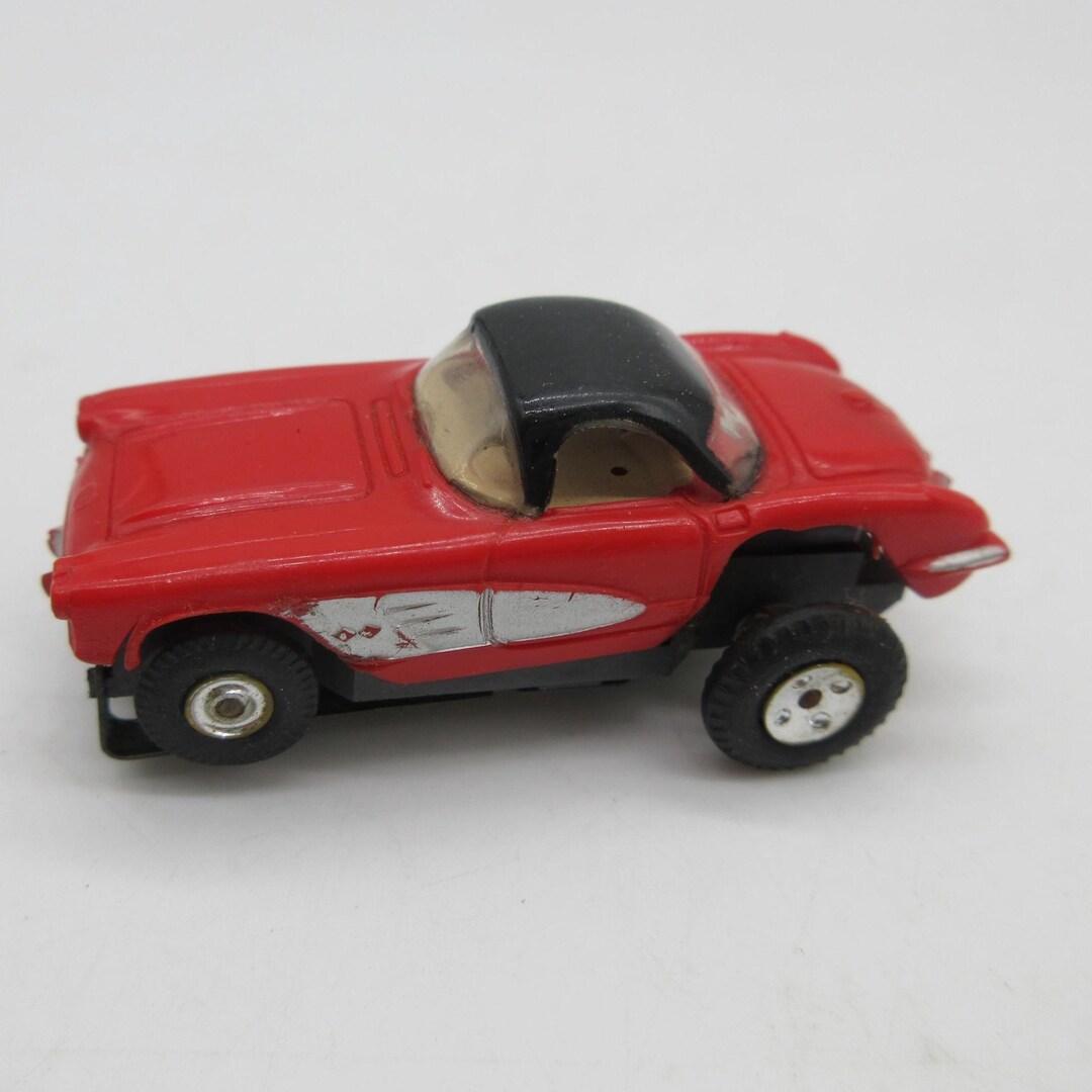 1960's Red '57 Corvette - Aurora Slot Car - Thunderjet - T-jet