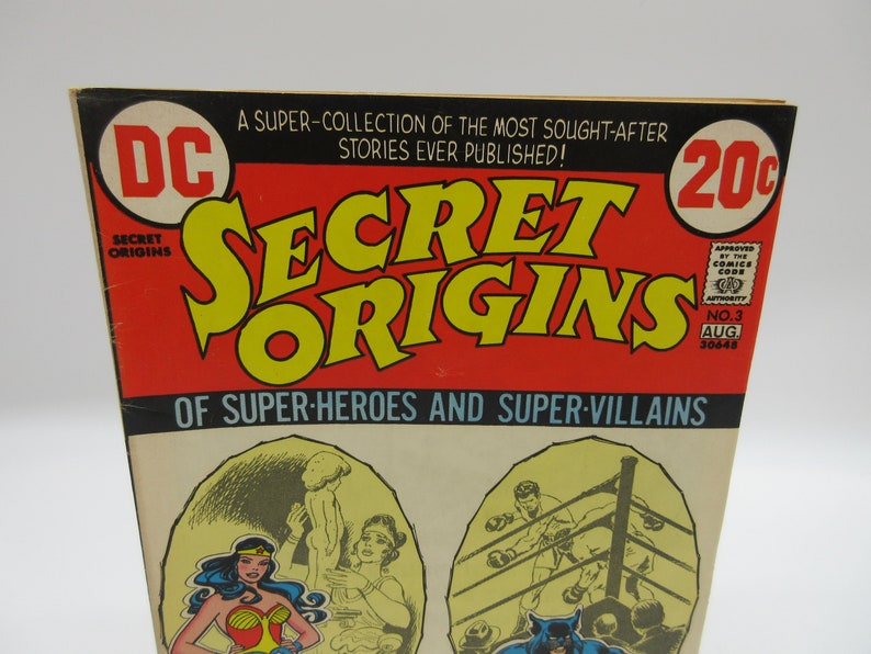 1973 #3 SECRET ORIGINS - Wonder Woman + Wildcat - Comic Book - Etsy ...