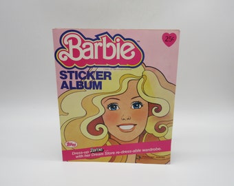 1983 BARBIE STICKER ALBUM 100% Complete - by Panini  Barbie Doll  - Mattel - Clothes - Mod Vintage Clothing - Book