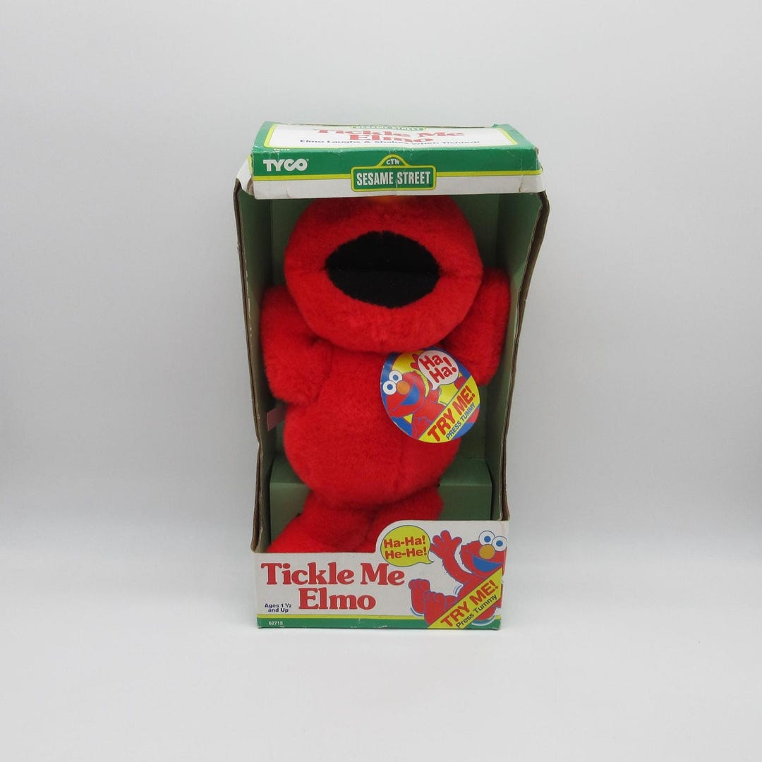 Sesame Street Vintage Tickle Me Elmo Vintage 1996 Tyco Sesame