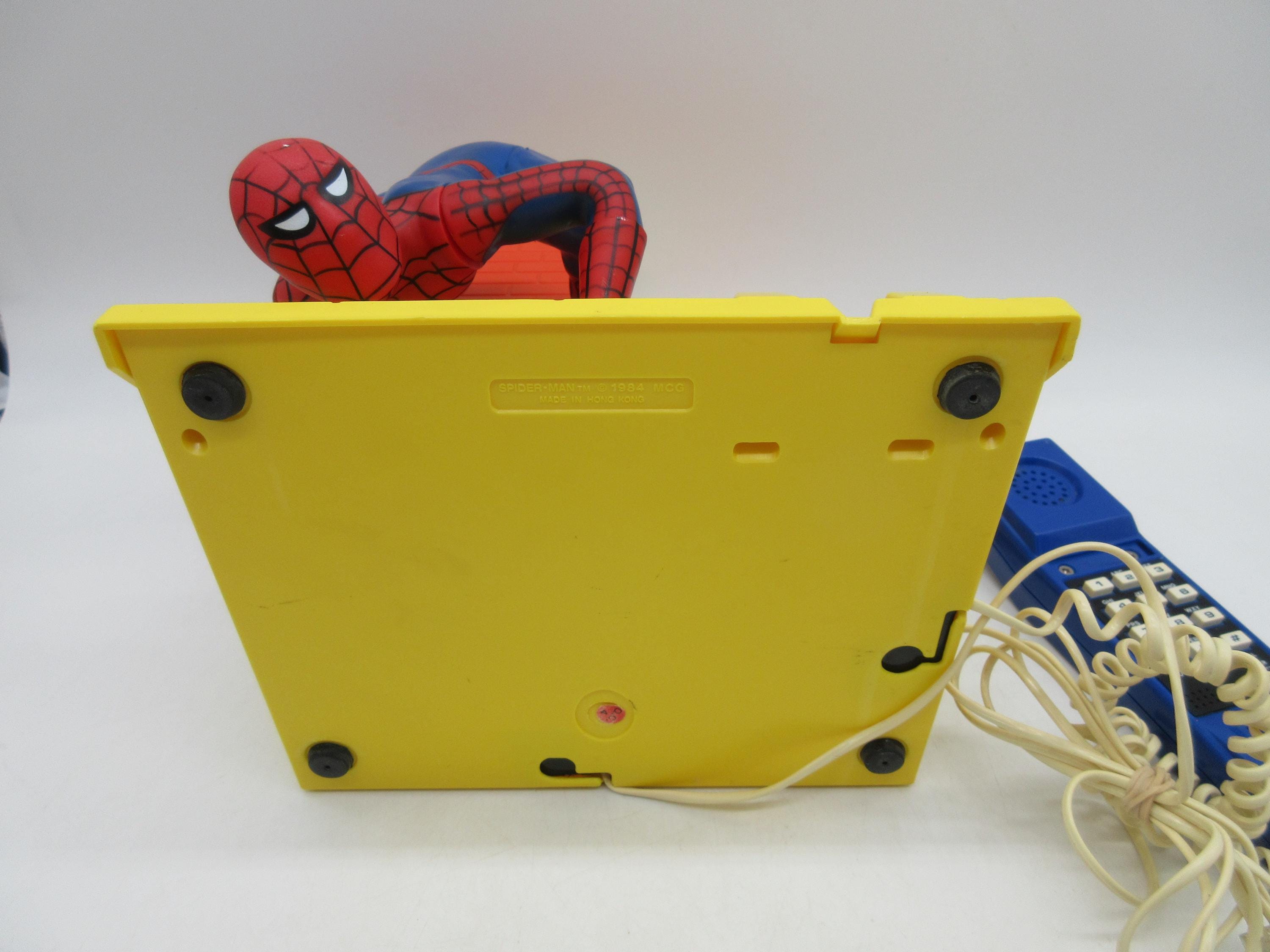 1984 SPIDERMAN Land Line Phone - Vintage Marvel Telephone - - Etsy
