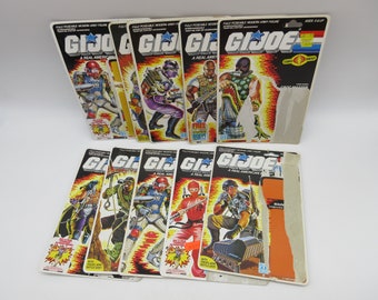 1980&#39;s GI JOE Full Filecard / Cardback -  Gi Joe (Hasbro)  Action figure ARAH Cobra  3 3/4&quot; 12&quot; Complete Box
