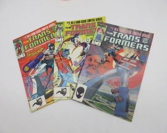 1984 TRANSFORMERS #1 #2 #3 Run – Comicbuch – 1-3 – limitierte Serie 4