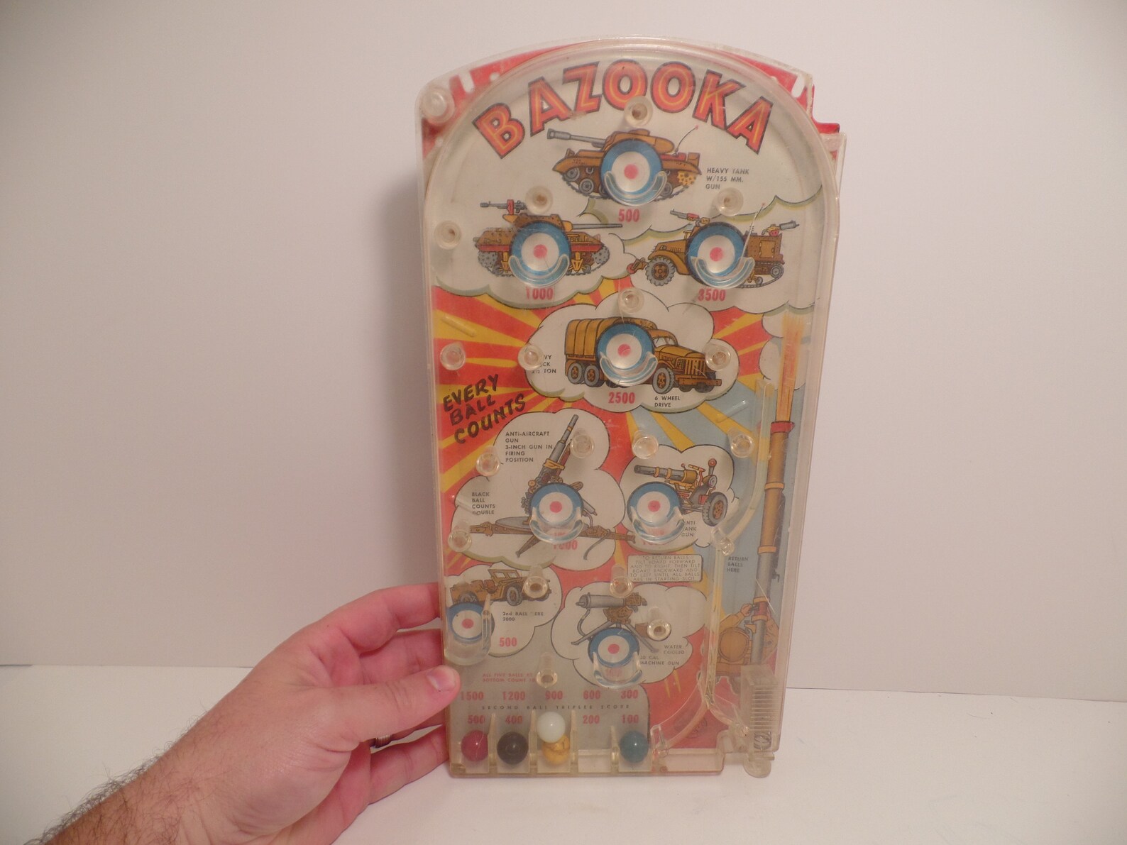 1950's MARX Bazooka Pinball Game Military Toy Machine Etsy