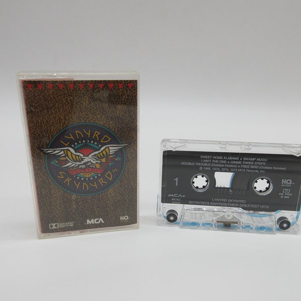 1989 Lynyrd Skynyrd Greatest Hits Cassette - Rock N Roll - Heavy Metal - Punk - Hair Band - 80's