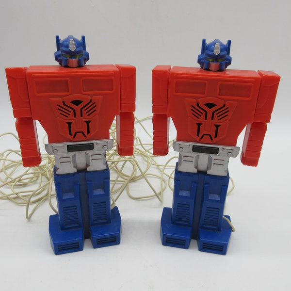 1985 Optimus Prime Walkie Talkies - Working!  G1 Transformers - Action Figure (Hasbro) Autobot Decepticon