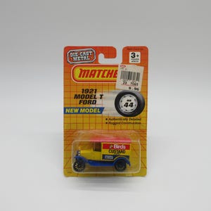 Ford modello T 1989 '21 - Bird's Custard Powder - Nuovo su carta - MATCHBOX Diecast Lesney Superfast Vintage