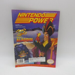 1993 #55 Revista NINTENDO POWER con póster - Edición - (NES) Nintendo Volumen Vol Aladdin