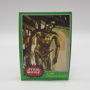 1977 C3PO エラー カード #207 - ゴールデン ロッド #8 - アンソニー ダニエルズ - スター ウォーズ トップス - シリーズ 1 2 3 (ルーカス フィルム / ケナー) アクション フィギュア プレイセット