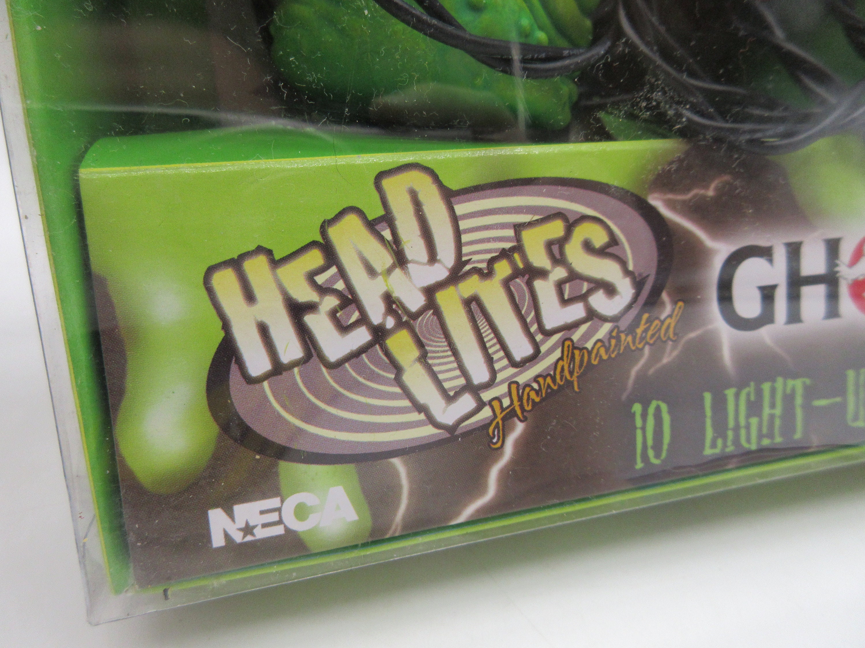 NECA Ghostbusters Head Lites Slimer & Logo 10 Foot Strand of