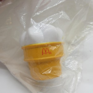 1987 McDonalds McDINO Changeables - Ice Cream Cone Sealed New - Happy Meal Toy - Vintage Premium