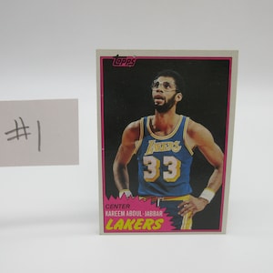 1981 Kareem Abdul-Jabbar #20 TOPPS - NBA Basketball Card - Lot 1