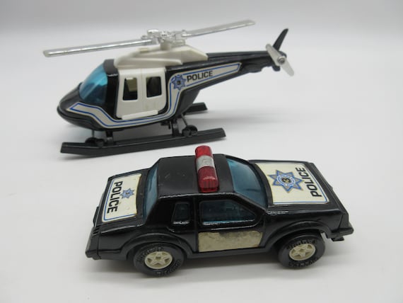 ミニカー Buddy L 1977 BUDDY L CHIPS - Police Helicopter + Car - Action Figure