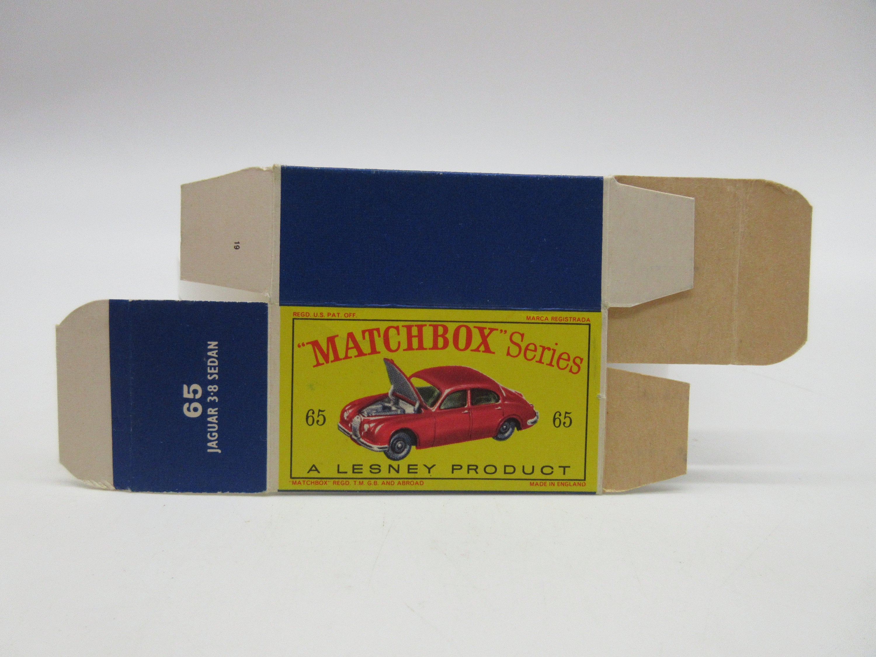 ミニカー MATCHBOX Jaguar 3.8 Sedan 65 Vintage Matchbox #65 A RED JAGUAR 3-8 SEDAN- mint- mint