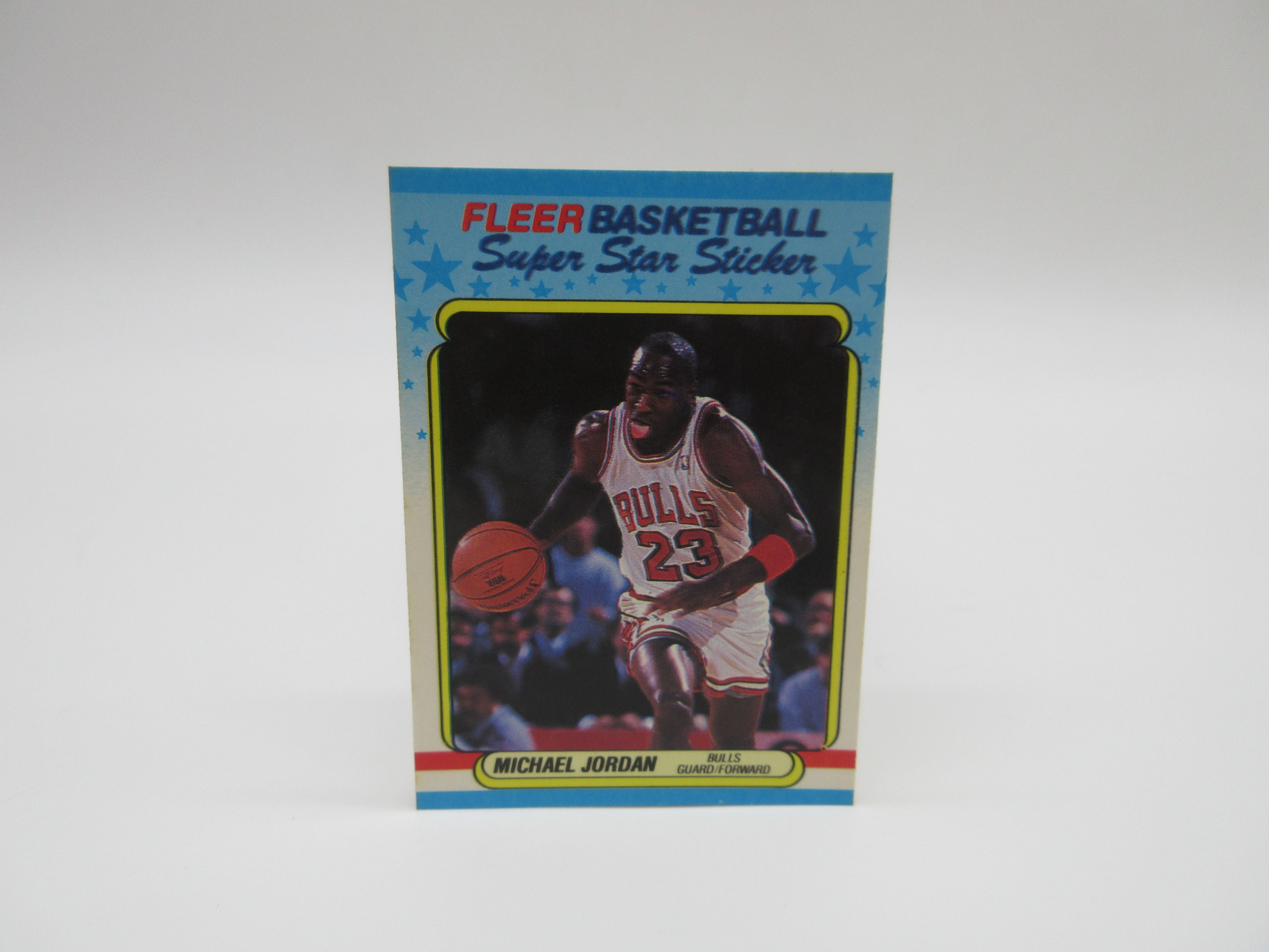 1988 Michael Jordan #7 Fleer Sticker Lot NBA Basketball Card
