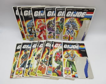 1980&#39;s GI JOE Full Filecard / Cardback -  Gi Joe (Hasbro)  Action figure ARAH Cobra  3 3/4&quot; 12&quot; Complete Box Peach