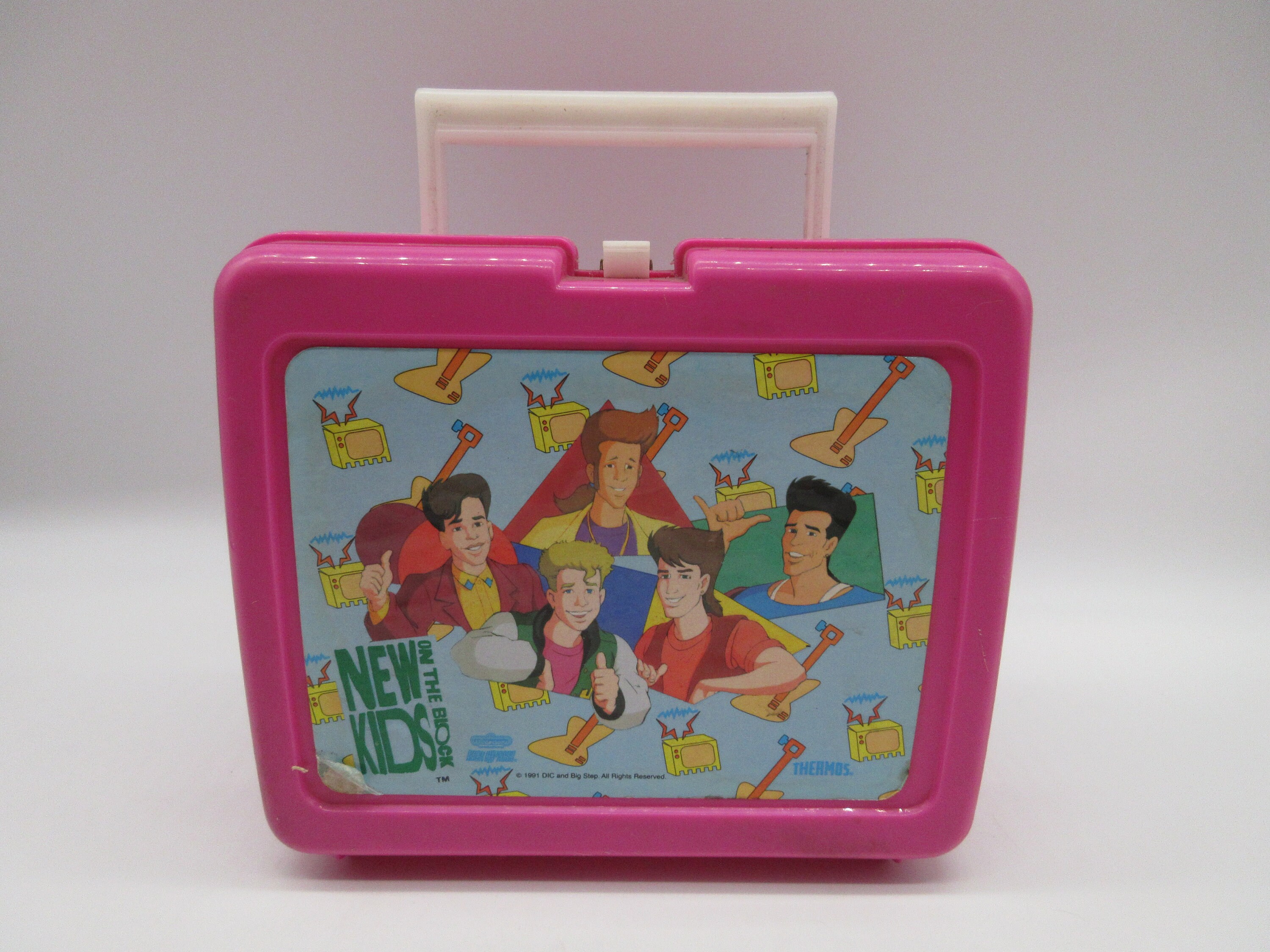 Vintage NEW KIDS ON THE BLOCK Thermos Lunch Box 1991