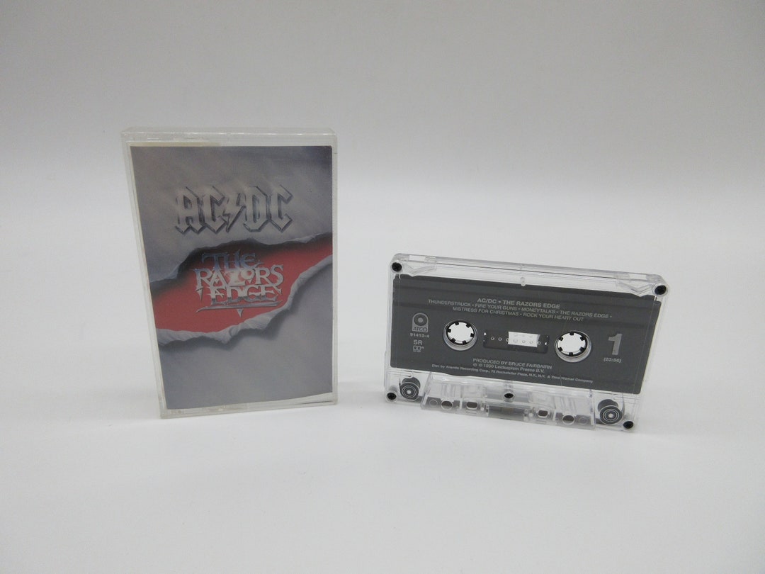 1990 AC/DC the Razors Edge Cassette - Rock N Roll - Heavy Metal - Punk ...