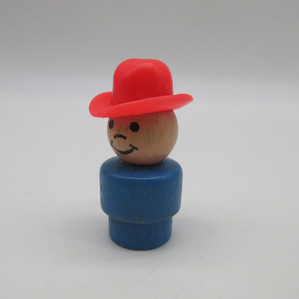 1960's Wooden Cowboy - Fisher Price - Little People - Adventure People  - Accessories Part