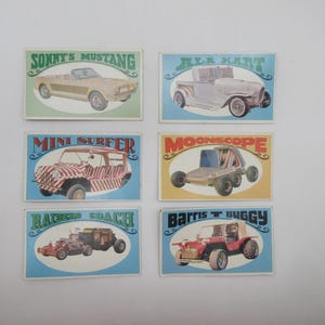1970 Redline Way-Out Wheels Karten - Hot Wheels - Diecast Lesney Superfast Vintage