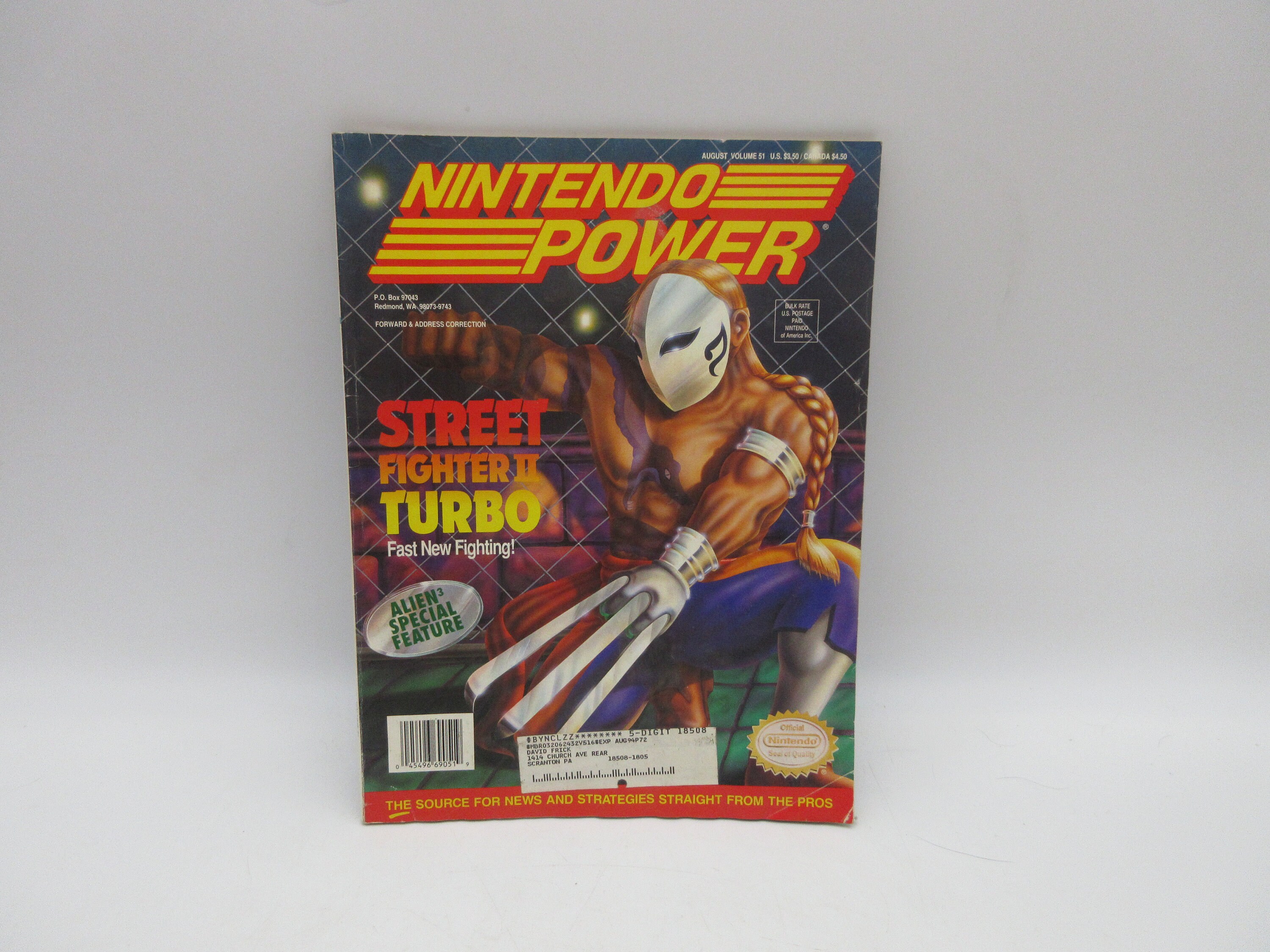 1993 #51 NINTENDO POWER Magazine W/ Poster - Issue - (nes