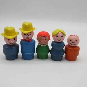 Wooden Farm Family #915 - Cowboy Hat - Vintage Fisher Price - Little People - Adventure People  - Accessories Part