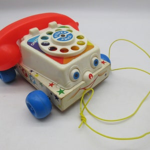 1961 CHATTER PHONE #747 Vintage Fisher Price - Little People - Adventure People  - Accessories Part