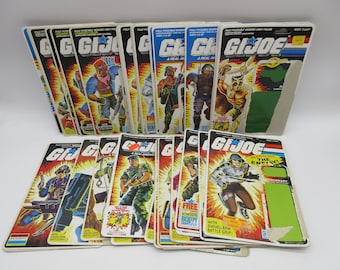 1980&#39;s GI JOE Full Filecard / Cardback -  Gi Joe (Hasbro)  Action figure ARAH Cobra  3 3/4&quot; 12&quot; Complete Box