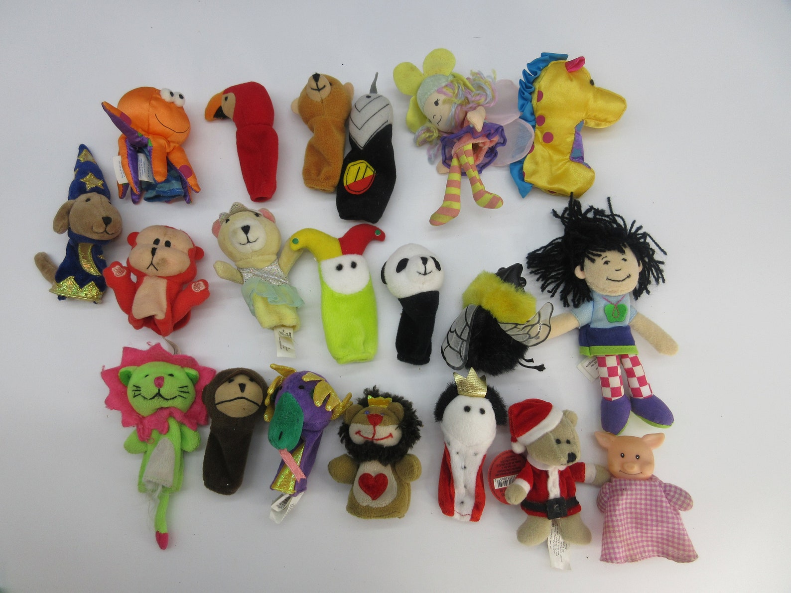 HUGE Vintage Finger Puppets Collection W/ Stage Mr. Rogers Etsy
