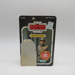 1980 Imperial Commander Cardback - Star Wars  (Kenner) Vintage Action Figure Reseal