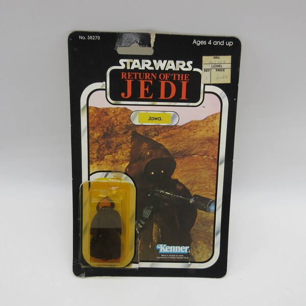 1977 JAWA  w/ Cardback - Star Wars  (Kenner) Vintage Action Figure Reseal