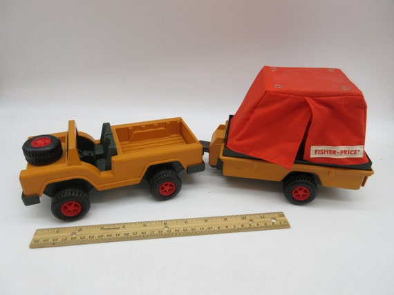 1975 Safari Jeep 304 Fisher Price Little People Adventure People Etsy