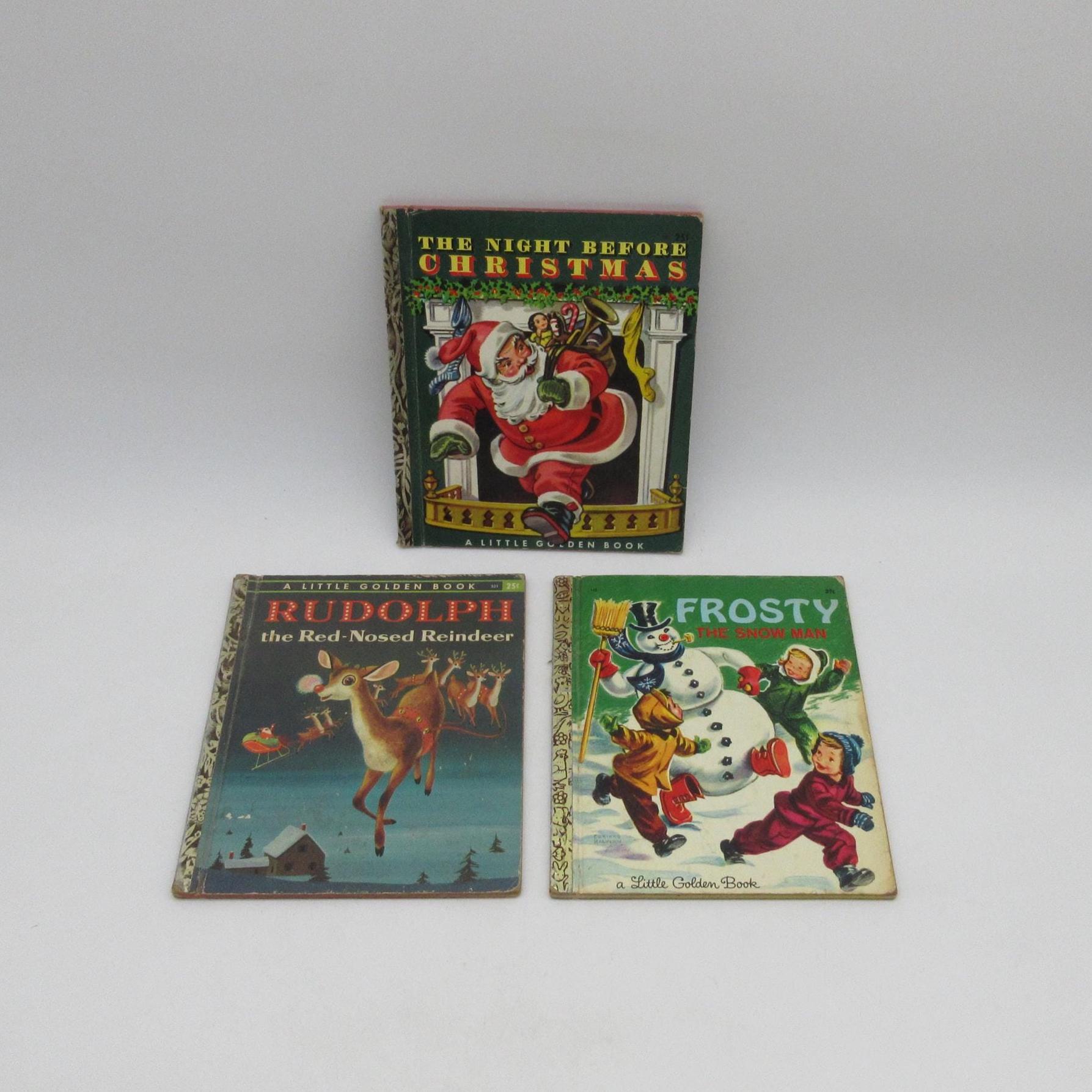 1940's The Night Before Christmas / Rudolph / Frosty Golden Books