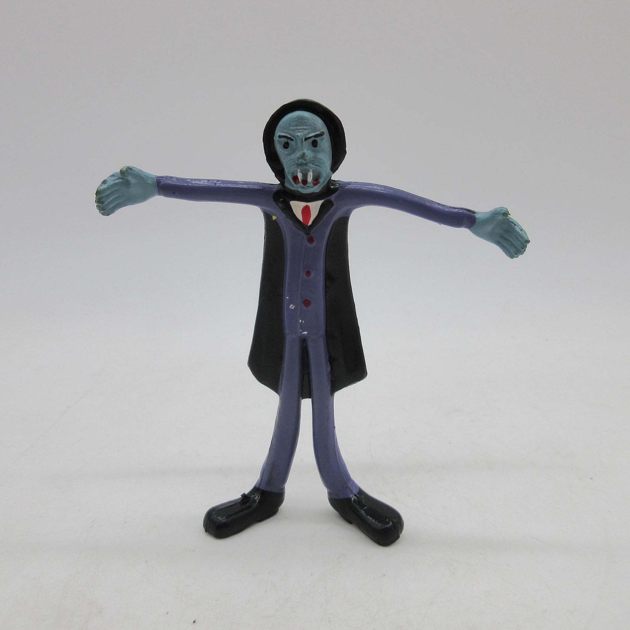 ヴィンテージ モンスター ベンダブルフィギュア 80s Bendable Toy 1980's DRACULA Bendy - Vintage Action Figure Toy - Etsy