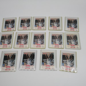 Lot de 14 cartes DAVID ROBINSON Rookie 1990 - Fleer n° 172 - Carte de basket-ball NBA