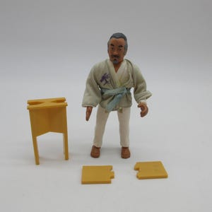 1986 MIYAGI w/ Break-Away Table - Remco Karate Kid - Lanard Karate Dragon Force DragonMaster  - Action Figure Toy