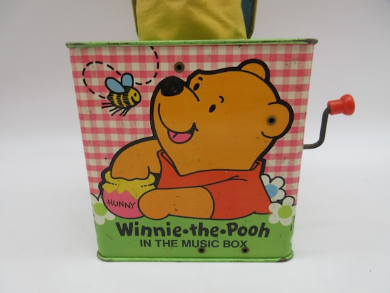 【中古】 Poohs Music Box キッズ 1960's Winnie the Pooh Music Box - Metal - Disney - - Etsy