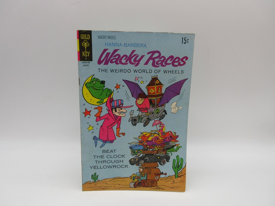 1971 WACKY RACES 4 Golden Key Hanna Barbera Comic Book - Etsy