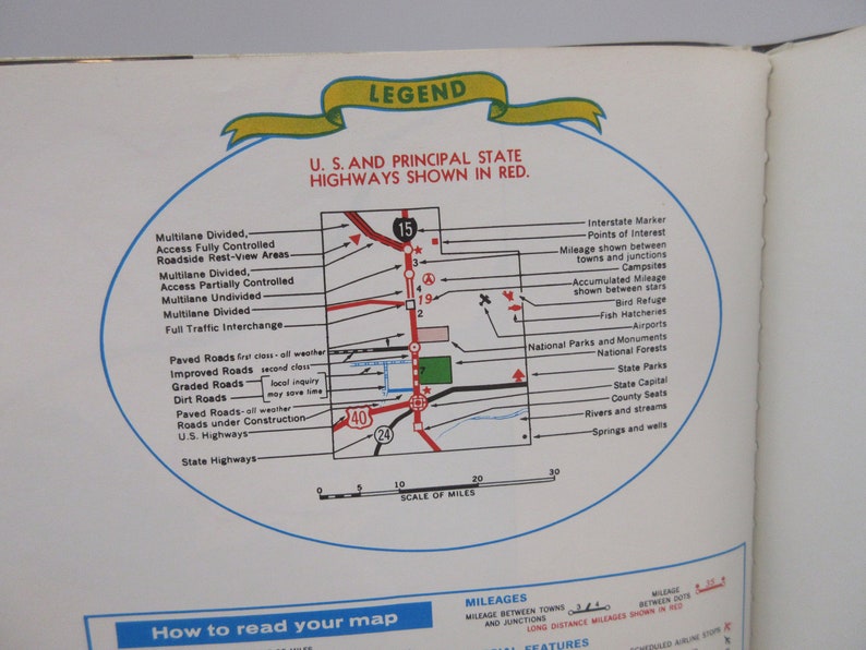 1970's How to Read a Highway Map Library Book - Etsy