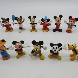 Vintage Mickey Mouse PVC Figure DISNEY Toy Lot