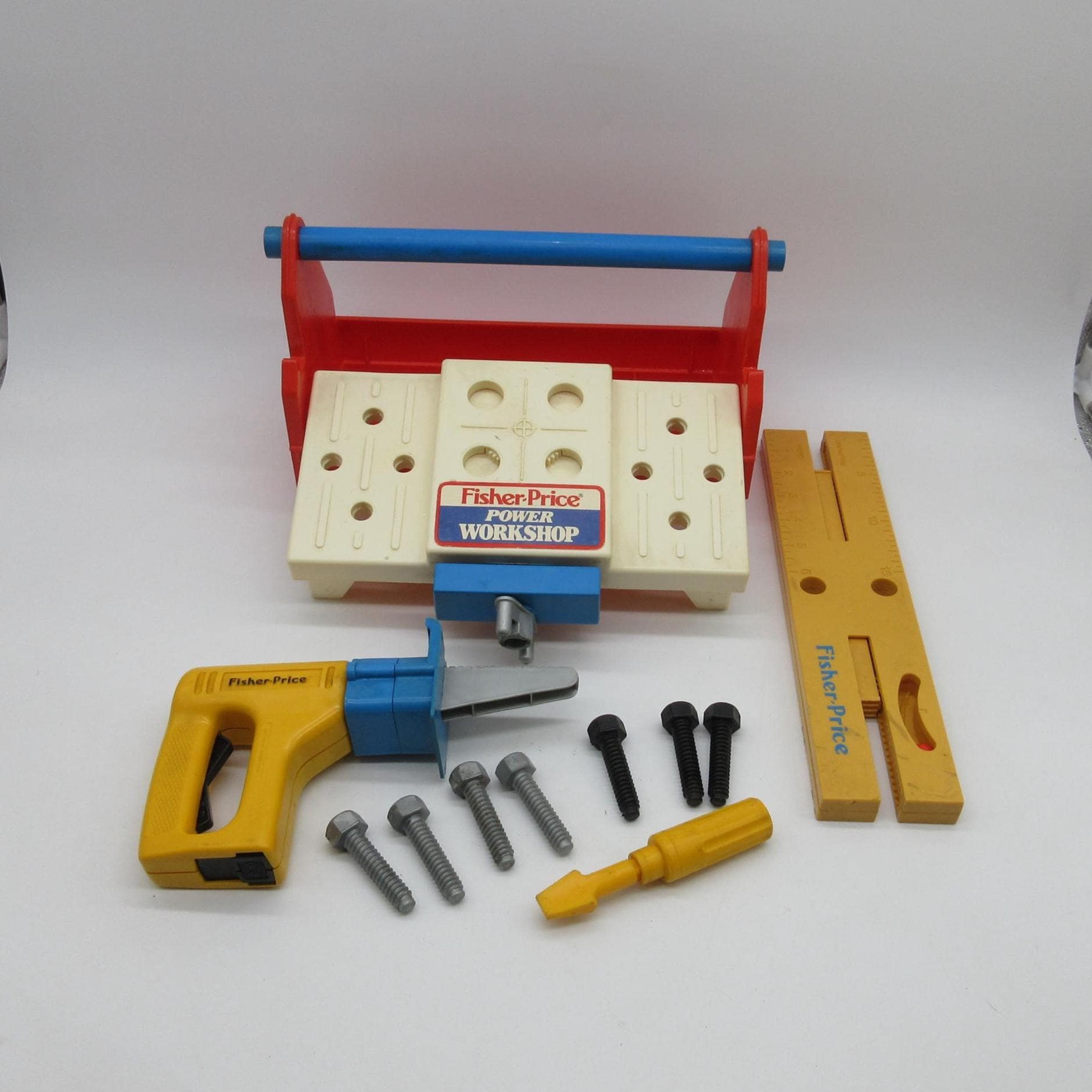 1980's Fisher Price Power Workshop - Tool Box - Little People