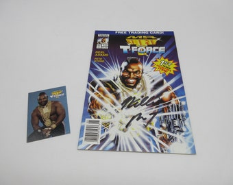 1993 Mr. T And the T-Force - Dédicacé - Autographe - Signé(e) - Auto - avec carte - Bande dessinée Neal Adams