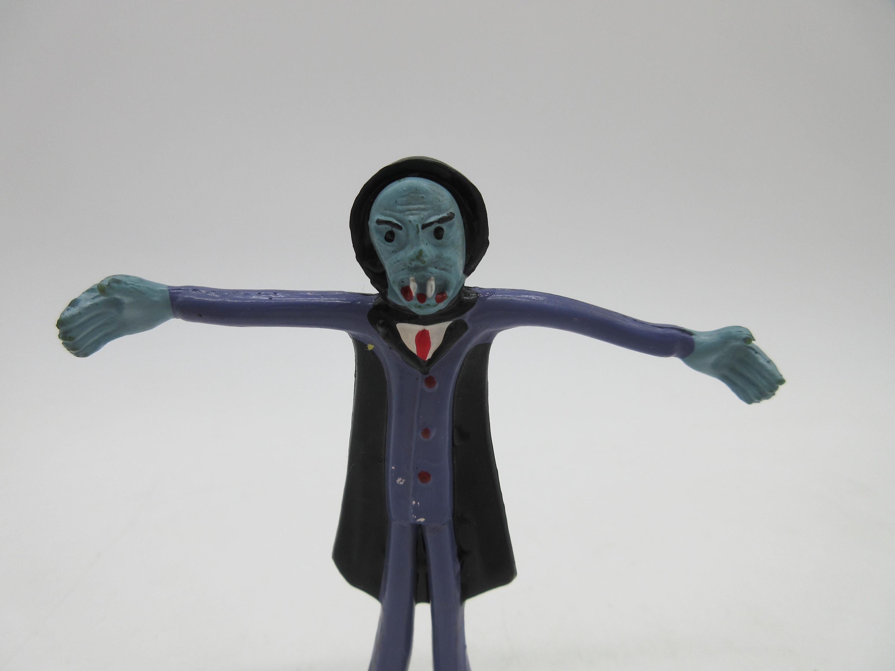 ヴィンテージ モンスター ベンダブルフィギュア 80s Bendable Toy 1980's DRACULA Bendy - Vintage Action Figure Toy - Etsy