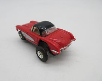 メキシコ　ソノラ産　レインボーガーネット　スターガーネット　 コレクター　レア 1960's Red '57 Corvette - Aurora Slot Car - Thunderjet - T-jet